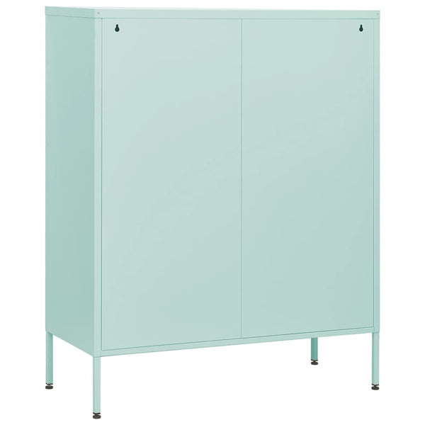 vidaXL Commode vert menthe 80x35x101,5 cm Acier