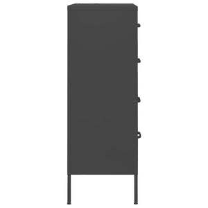 Anthrazit Kommode Stahl 80x35x101,5 cm
