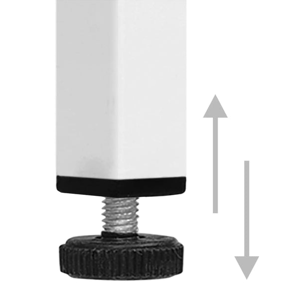 Weiße Stahlkommode, 80 cm