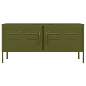 TV-Schrank Olivgrün Stahl 105 cm