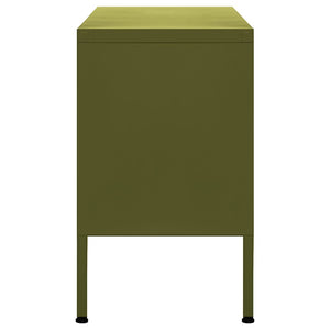 TV-Schrank Olivgrün Stahl 105 cm