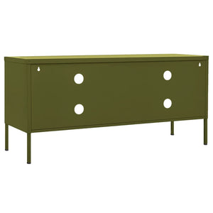TV-Schrank Olivgrün Stahl 105 cm