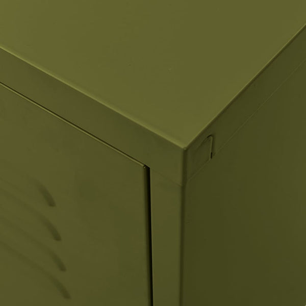 TV-Schrank Olivgrün Stahl 105 cm