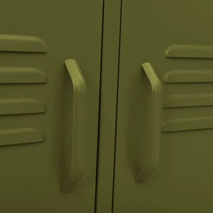 TV-Schrank Olivgrün Stahl 105 cm