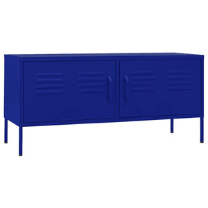 Marineblauer TV-Schrank Stahl 105 cm