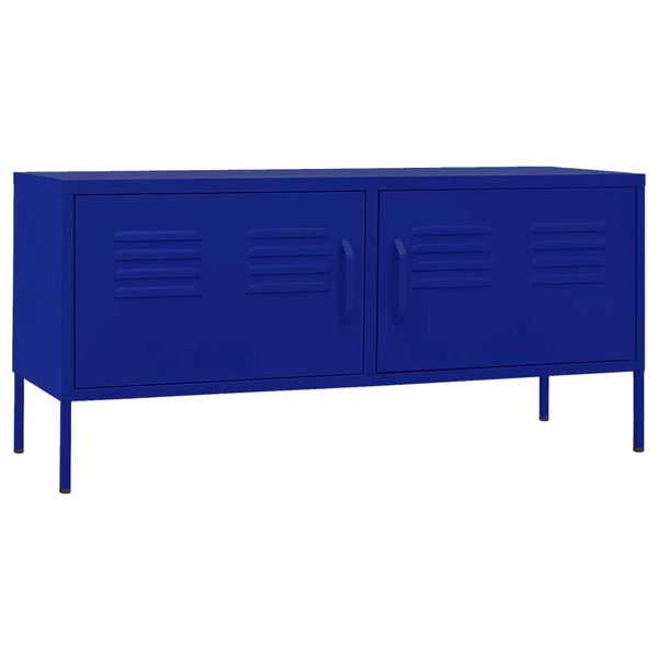 Marineblauer TV-Schrank Stahl 105 cm
