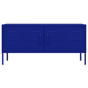 Marineblauer TV-Schrank Stahl 105 cm