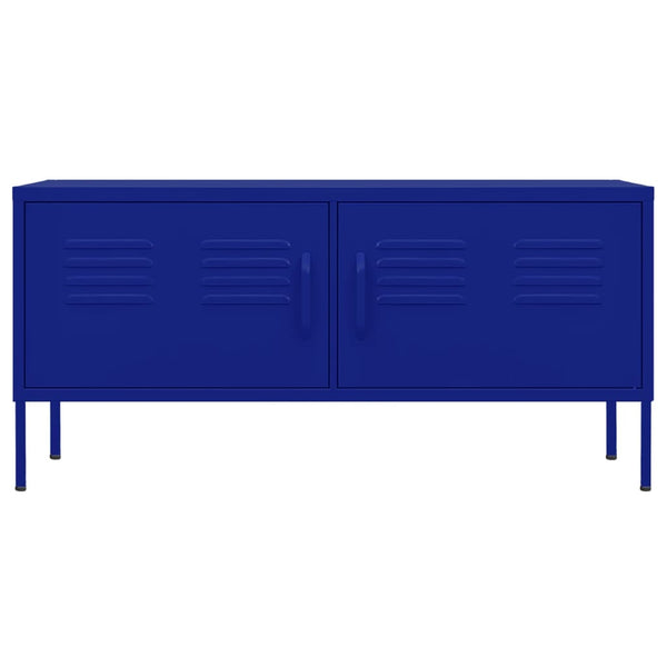 Marineblauer TV-Schrank Stahl 105 cm