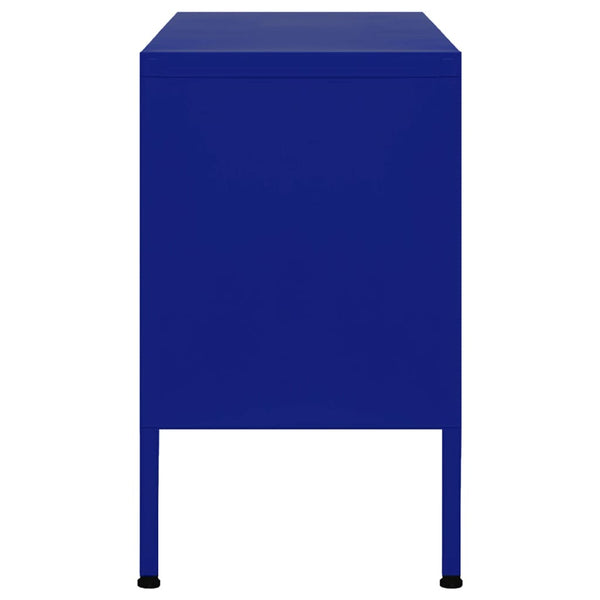 Marineblauer TV-Schrank Stahl 105 cm