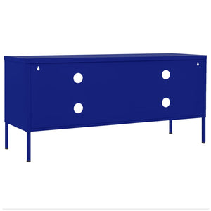 Marineblauer TV-Schrank Stahl 105 cm