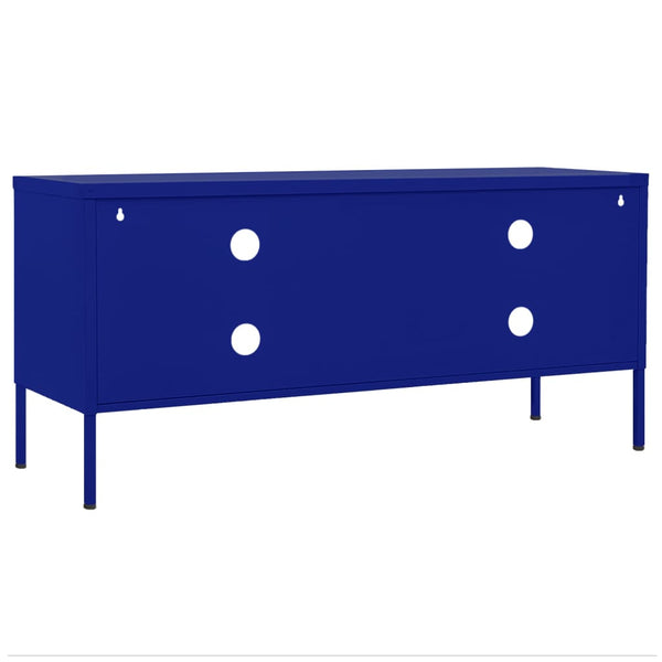Marineblauer TV-Schrank Stahl 105 cm