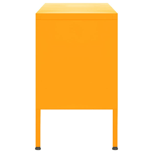 Senfgelber TV-Schrank, Stahl, 105 cm