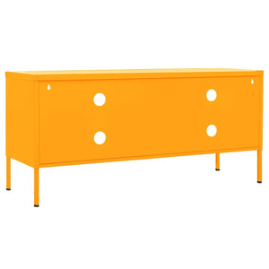 Senfgelber TV-Schrank, Stahl, 105 cm