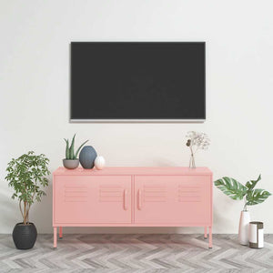 Rosa TV-Schrank Stahl 105 cm