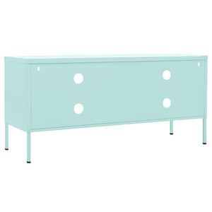 Minzgrüner TV-Schrank aus Stahl, 105 cm