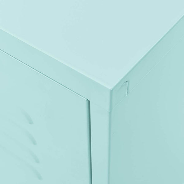 Minzgrüner TV-Schrank aus Stahl, 105 cm
