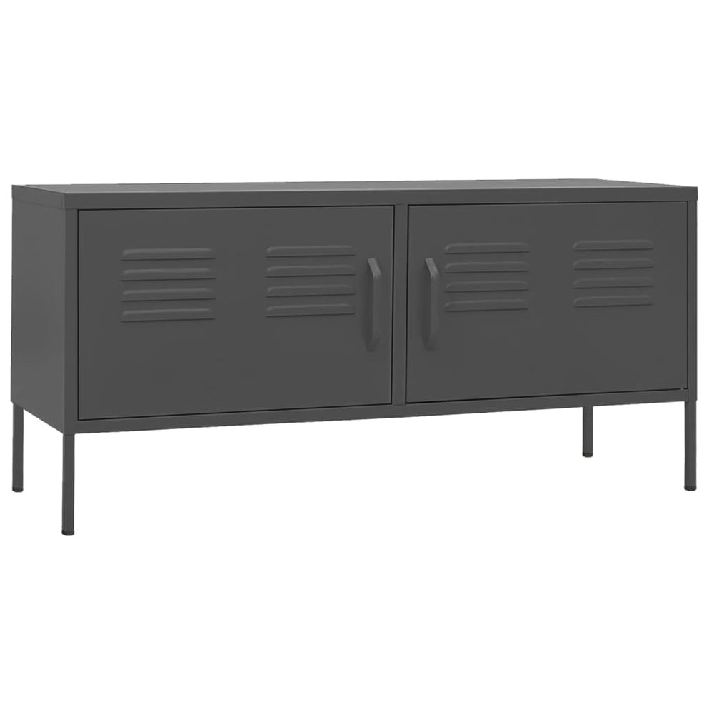 Anthrazit TV-Schrank Stahl 105 cm