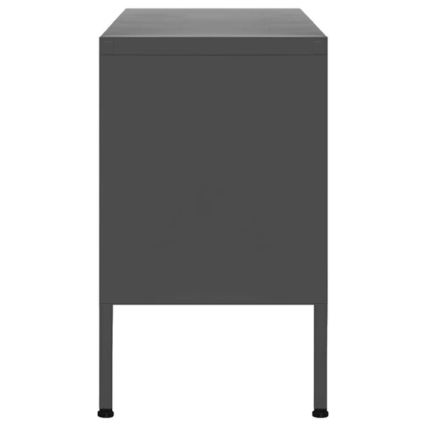Anthrazit TV-Schrank Stahl 105 cm