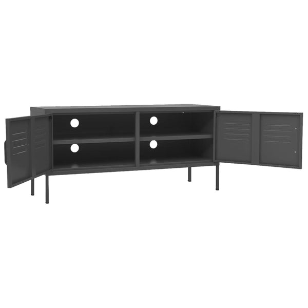 Anthrazit TV-Schrank Stahl 105 cm