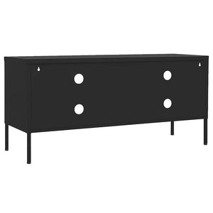 Schwarzer TV-Schrank Stahl 105 cm