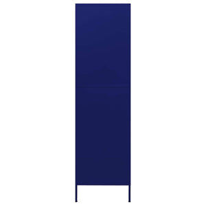 Marineblauer Stahlschrank 90x50x180 cm