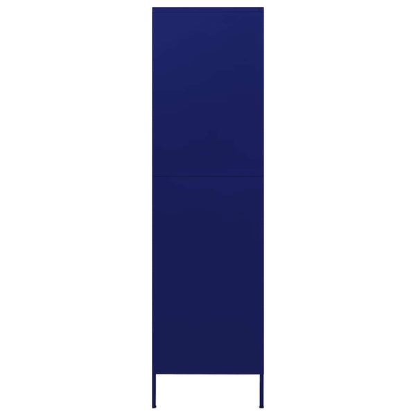 Marineblauer Stahlschrank 90x50x180 cm