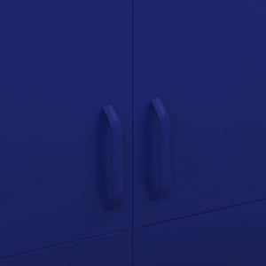 Marineblauer Stahlschrank 90x50x180 cm