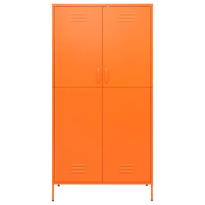 Oranger Stahlschrank 90x50x180 cm