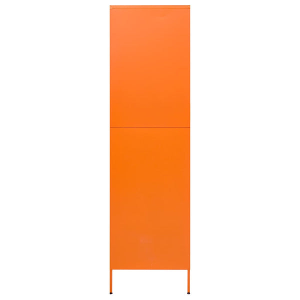 Oranger Stahlschrank 90x50x180 cm