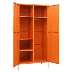 Oranger Stahlschrank 90x50x180 cm