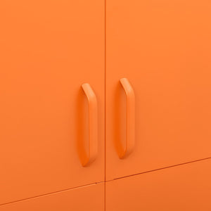Oranger Stahlschrank 90x50x180 cm