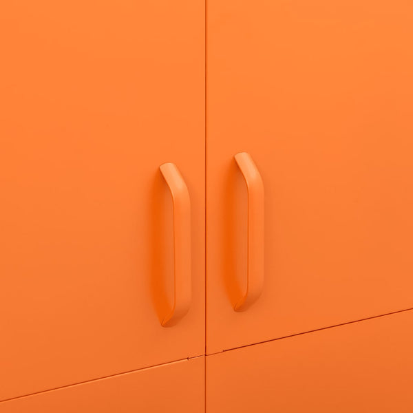 Oranger Stahlschrank 90x50x180 cm