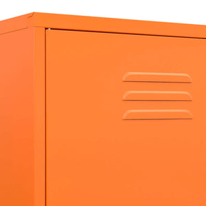 Oranger Stahlschrank 90x50x180 cm
