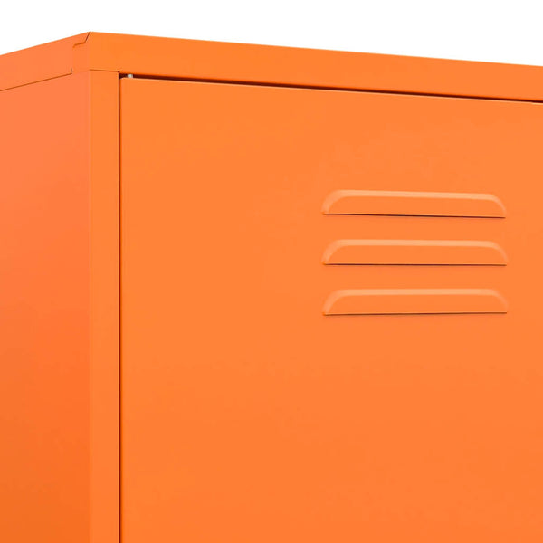 Oranger Stahlschrank 90x50x180 cm