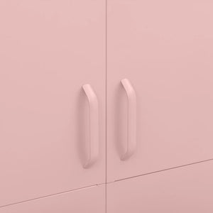 Rosa Stahlschrank, 90x50x180 cm