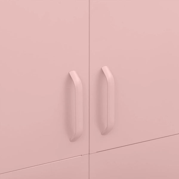 Rosa Stahlschrank, 90x50x180 cm