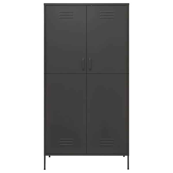 Anthrazit Kleiderschrank Stahl 90x50x180 cm
