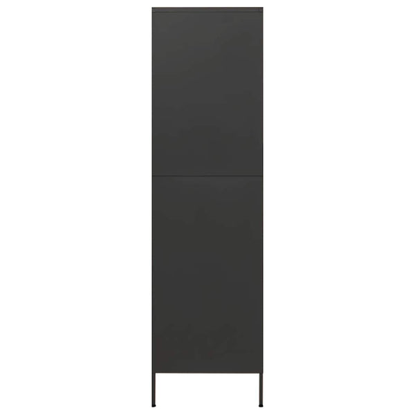 Anthrazit Kleiderschrank Stahl 90x50x180 cm