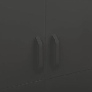 Anthrazit Kleiderschrank Stahl 90x50x180 cm