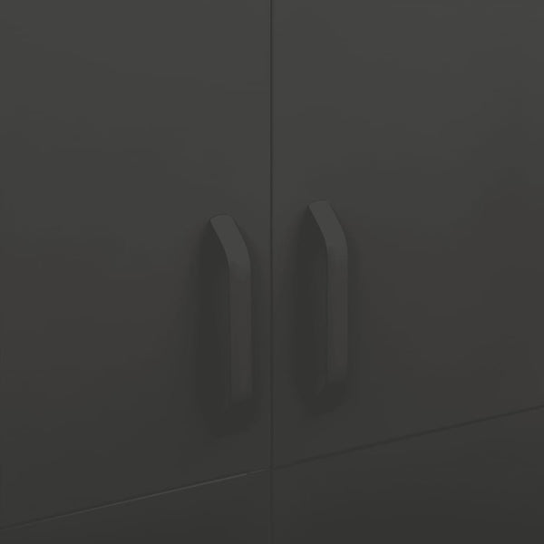 Anthrazit Kleiderschrank Stahl 90x50x180 cm
