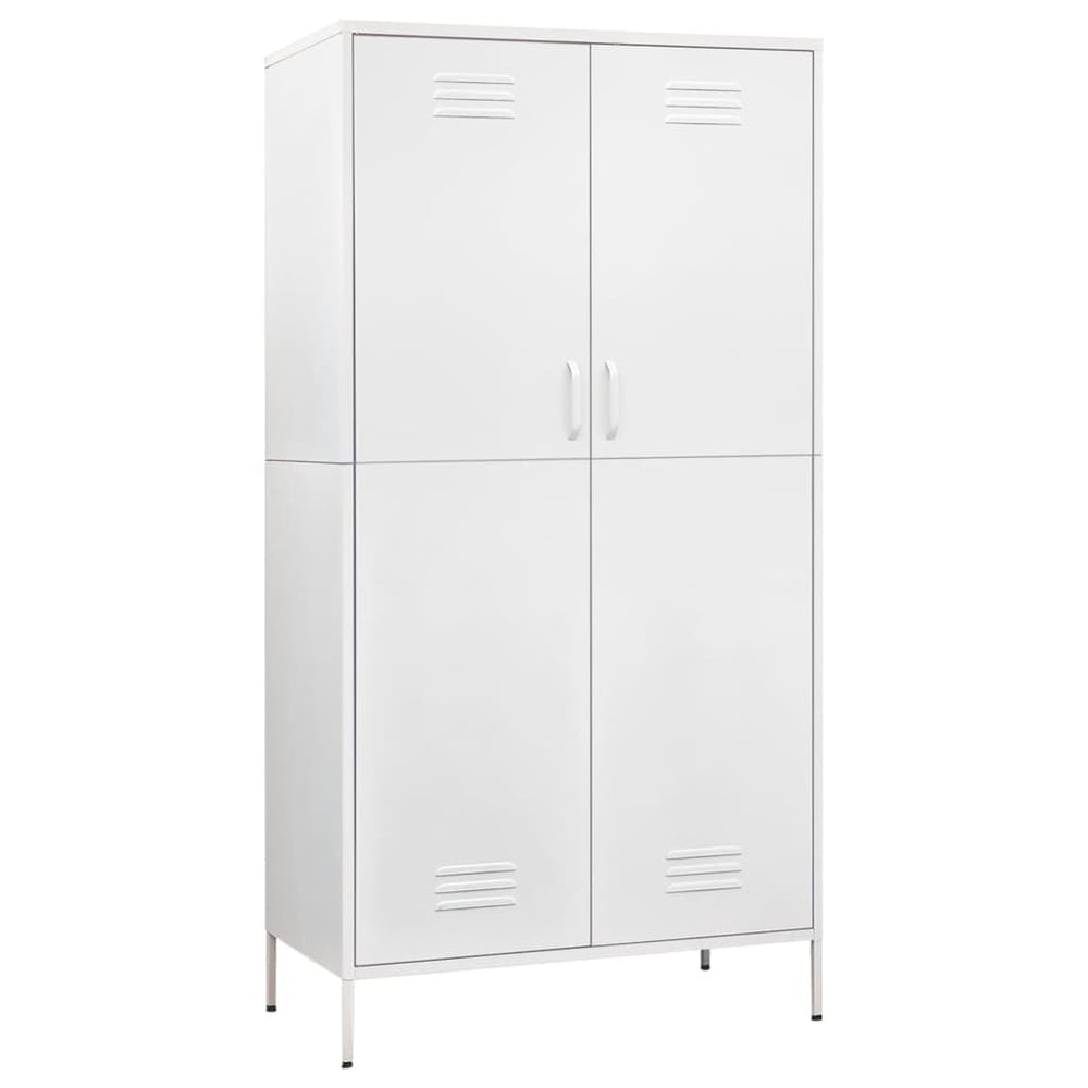 Weißer Stahlschrank 90x50x180 cm