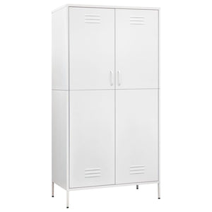 Weißer Stahlschrank 90x50x180 cm