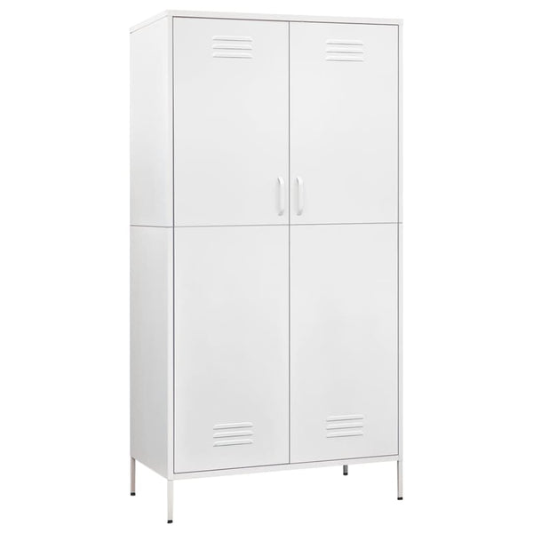 Weißer Stahlschrank 90x50x180 cm
