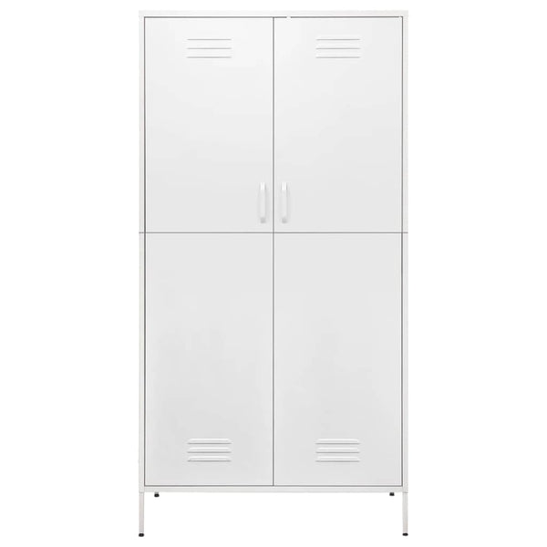 Weißer Stahlschrank 90x50x180 cm