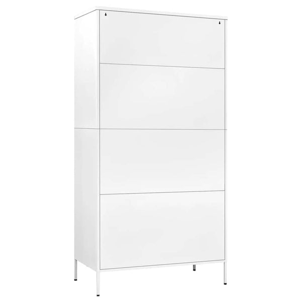 Weißer Stahlschrank 90x50x180 cm
