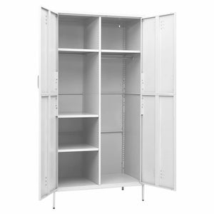 Weißer Stahlschrank 90x50x180 cm