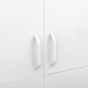 Weißer Stahlschrank 90x50x180 cm