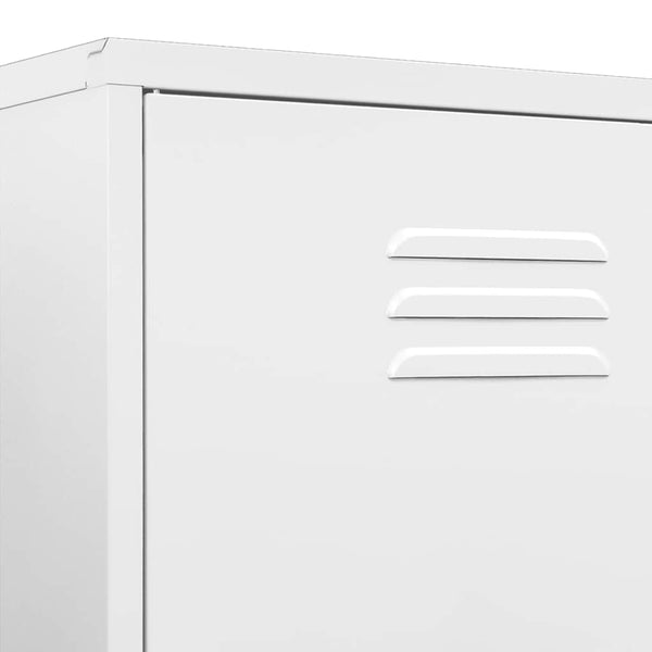Weißer Stahlschrank 90x50x180 cm
