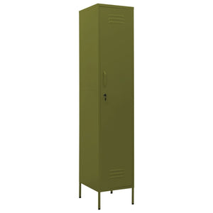 Olivgrüner Schließfachschrank 35x46x180 cm