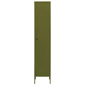 Olivgrüner Schließfachschrank 35x46x180 cm